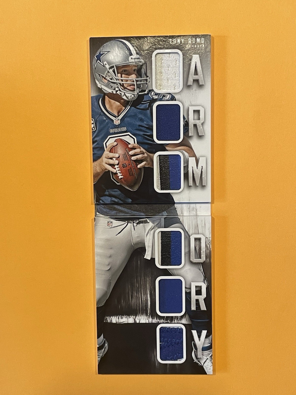 2014 Panini Playbook Armory Booklet Game Used Patch Tony Romo #16/25