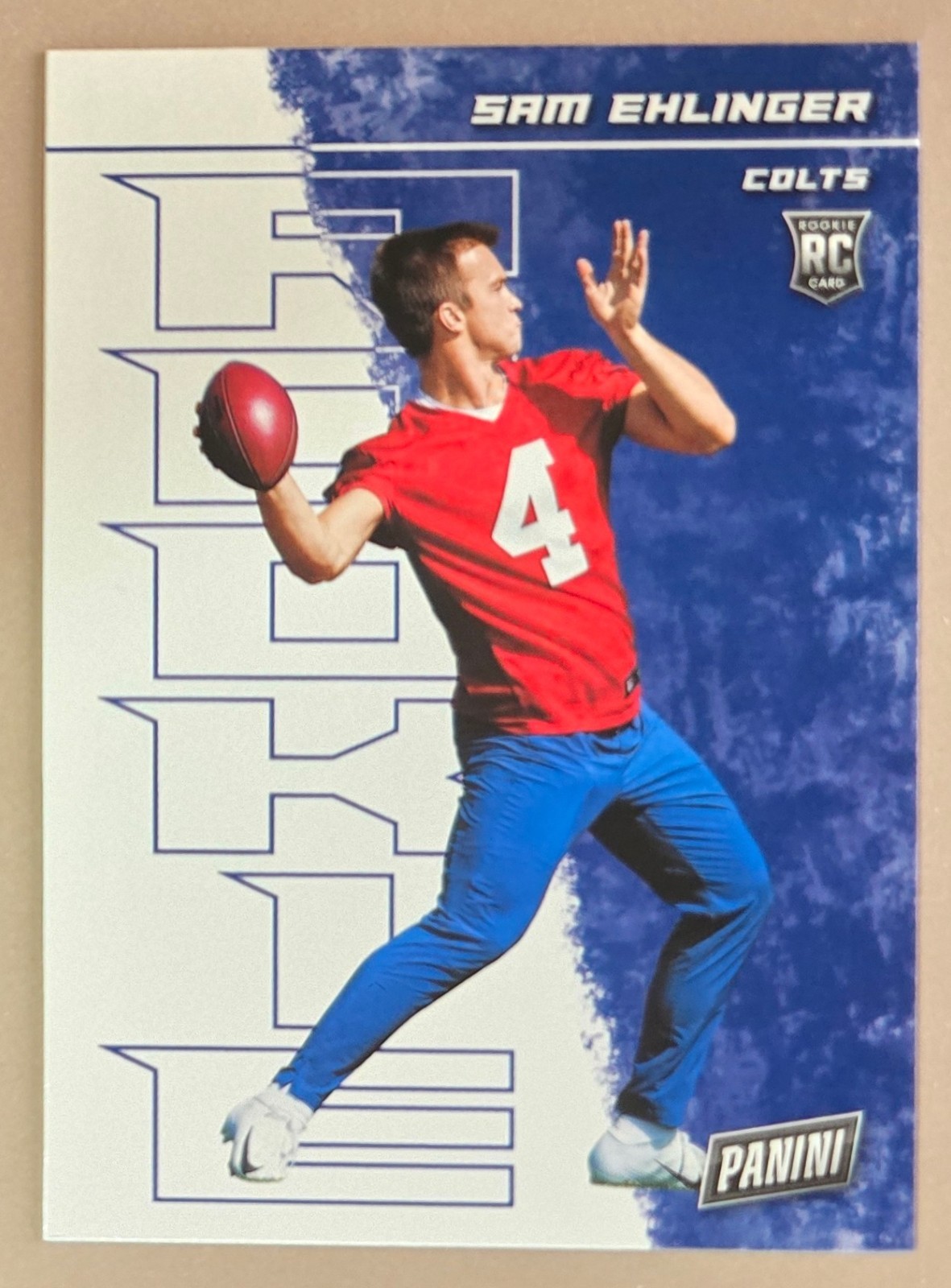Sam Ehlinger #60 2021 Panini Rookie Player of the Day Indianapolis Colts