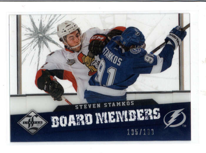 STEVEN STAMKOS 2012/13 PANINI LIMITED #BM-23 BOARD MEMEBRS #195/199 BA6100