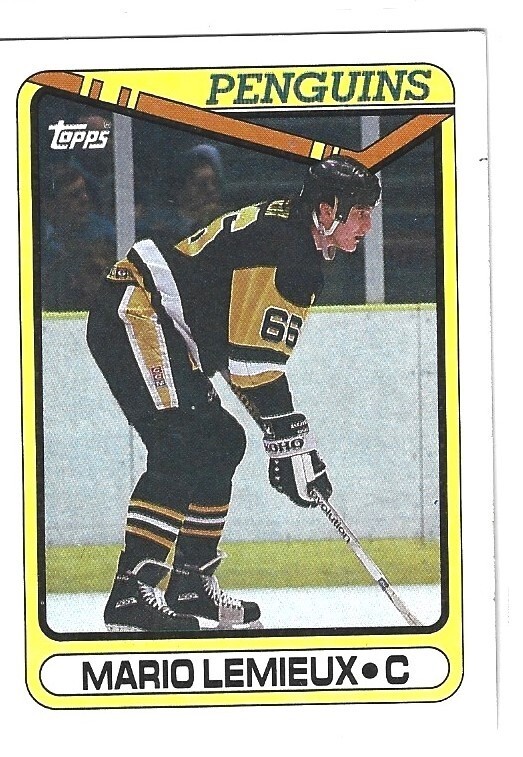 1990-91 Topps Mario Lemieux Pittsburgh Penguins #175 NRMT