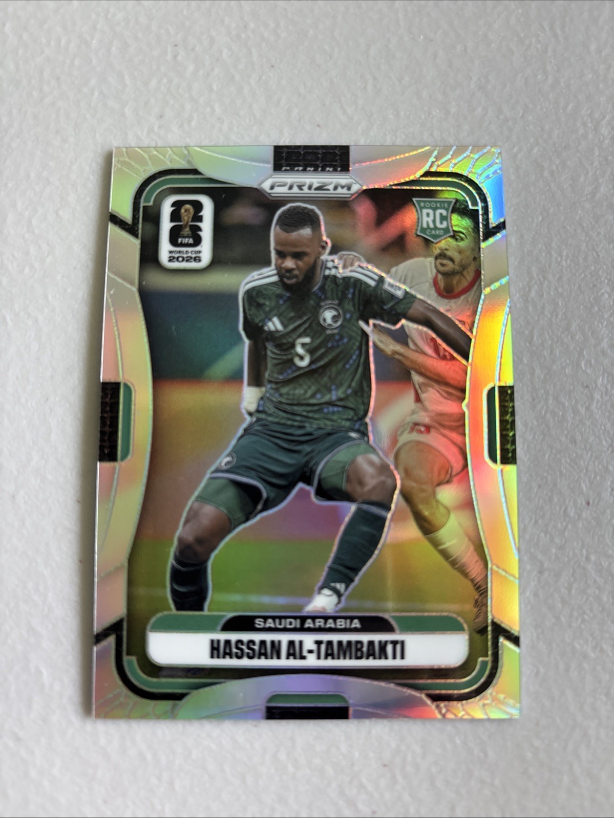 2026 Panini Prizm FIFA World Cup HASSAN AL-TAMBAKTI RC SILVER PRIZM Saudi Arabia