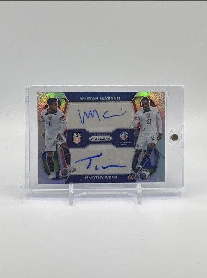 2024 Panini Prizm Weston McKennie Timothy Weah Dual Auto. USMNT