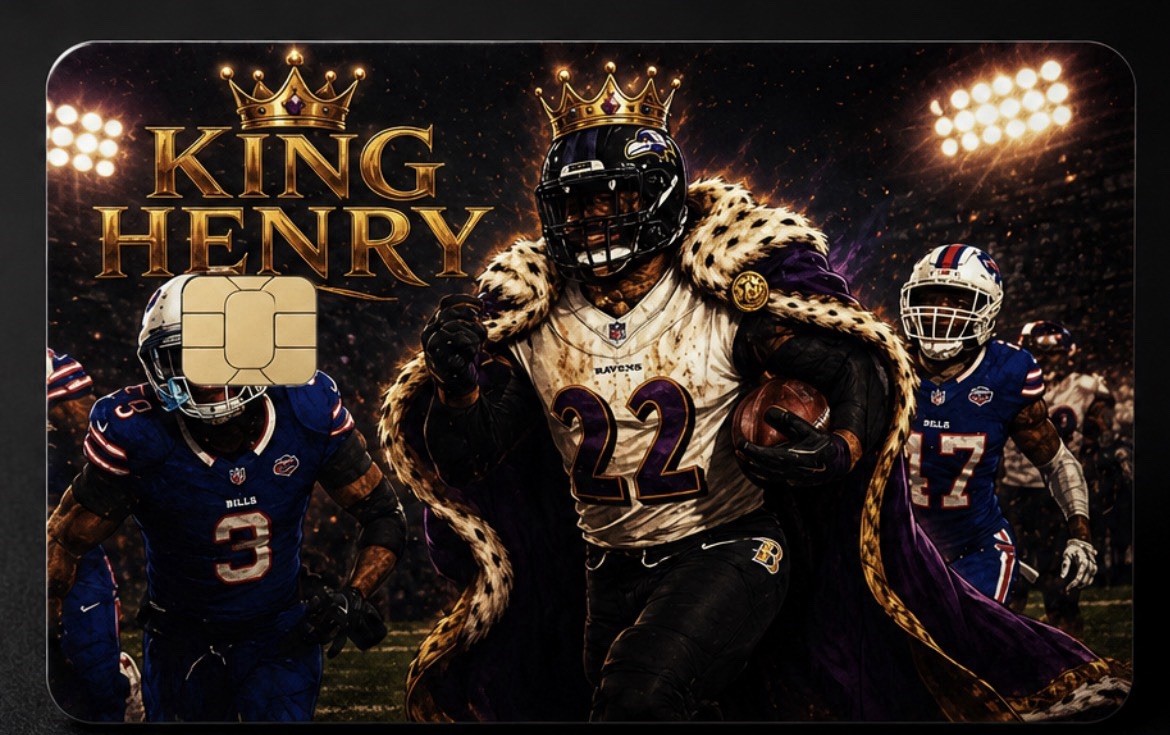 Derrick Henry “King Henry” Credit Card Skin Sticker Vinyl Decal NFL