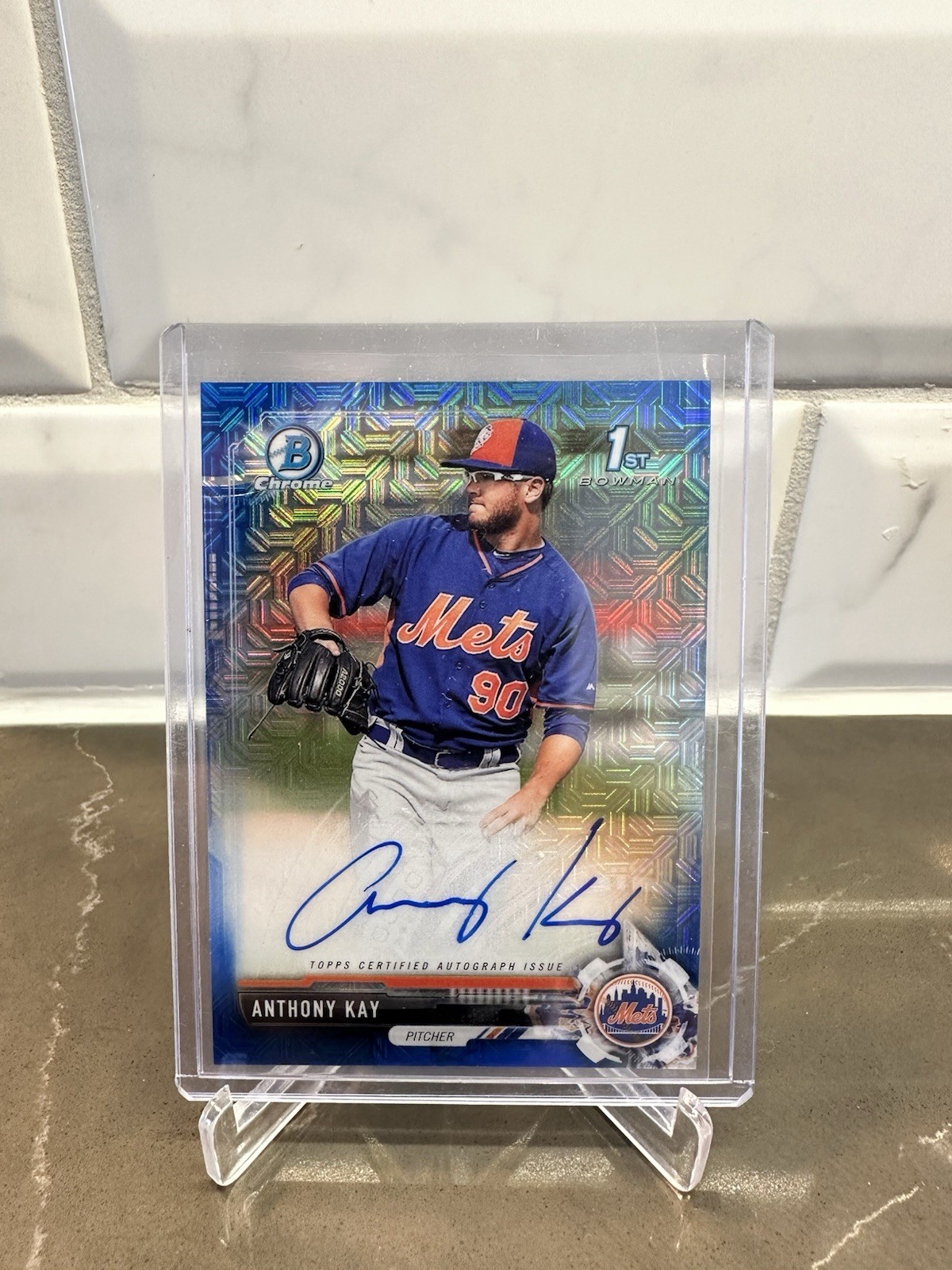 2017 Bowman Chrome Prospect Autographs Anthony Kay #CPA-AK (AU RC) /150