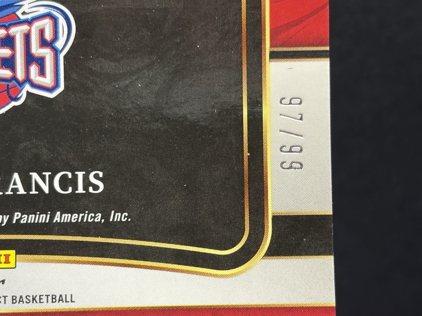 2021-22 Panini Select in Flight Signatures Steve Francis Green /99 HOU #IF-SFC