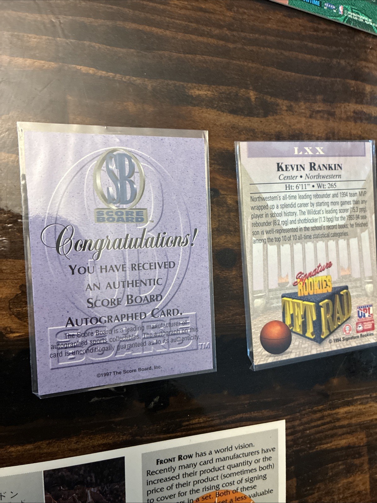NBA Trading Cards. 3 Official Autographed Cards Vintage 1990 ‘s
