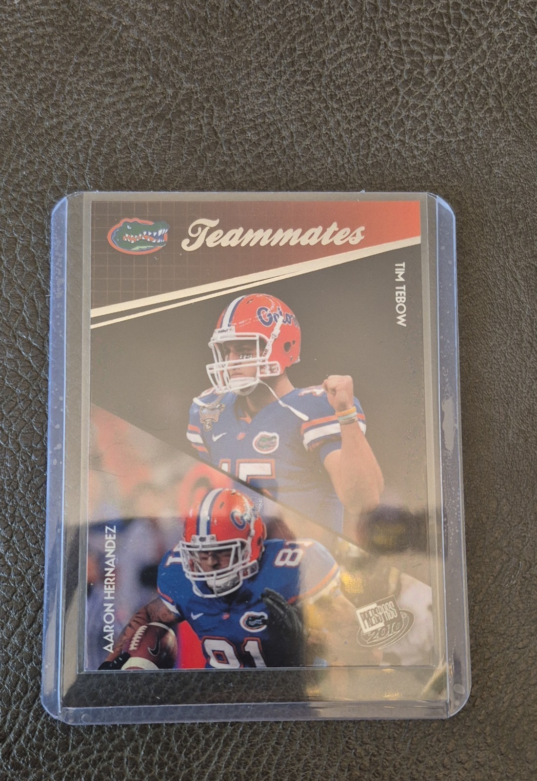 2010 Press Pass – Teammates Tim Tebow, Aaron Hernandez #94 (RC)
