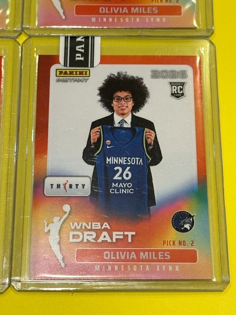 2026 Panini Instant Olivia Miles WNBA Draft Night #12 DN-2 /30 Orange rookie RC