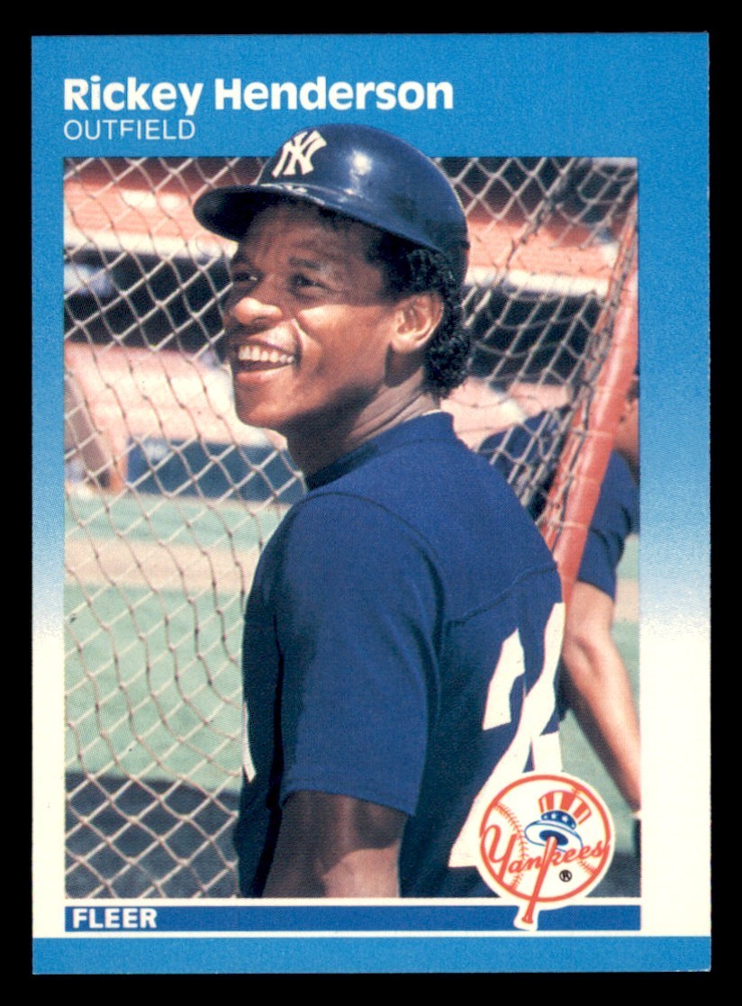1987 Fleer Glossy #101 Rickey Henderson