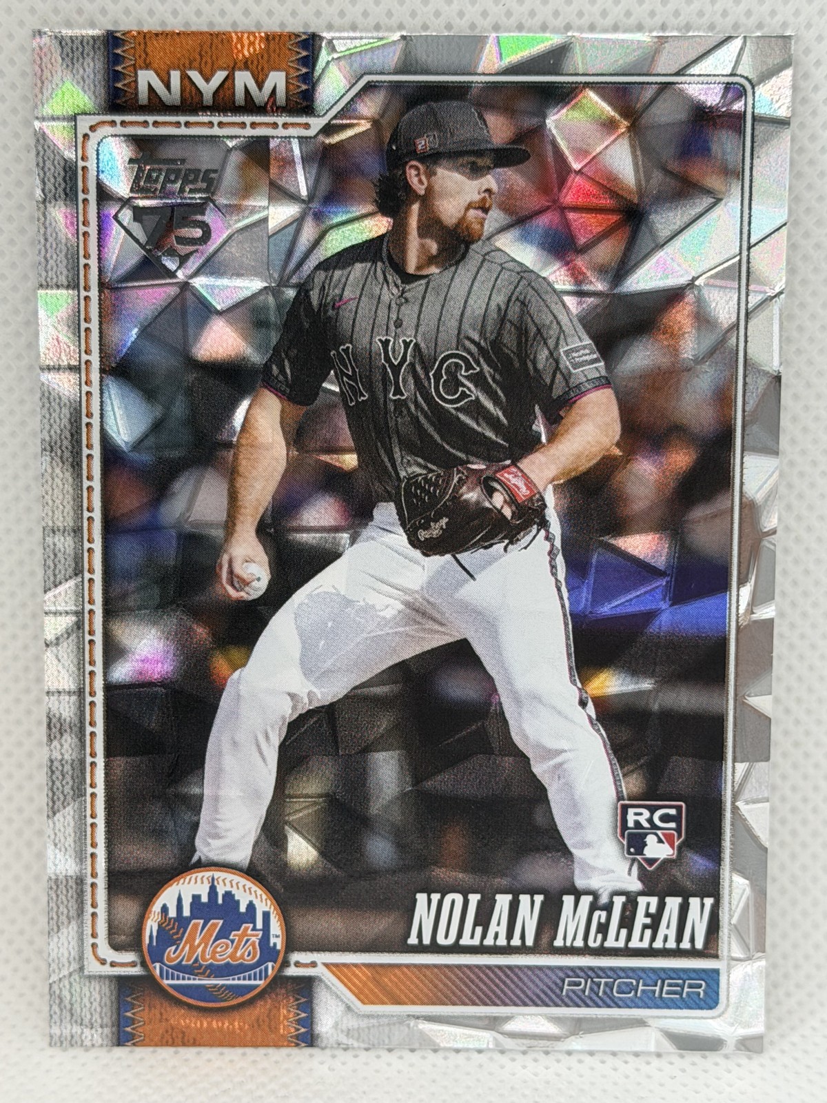 2026 Topps Series 1 – Nolan McLean #214 Diamante Foil (RC, Rookie) Mets