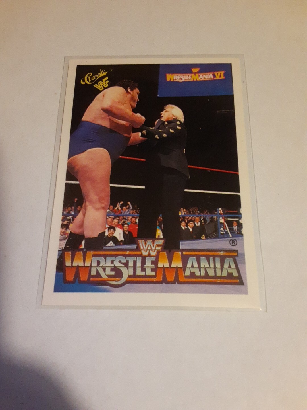 1990 Classic WWF The History of Wrestlemania Andre the Giant / Bobby Heenan #141