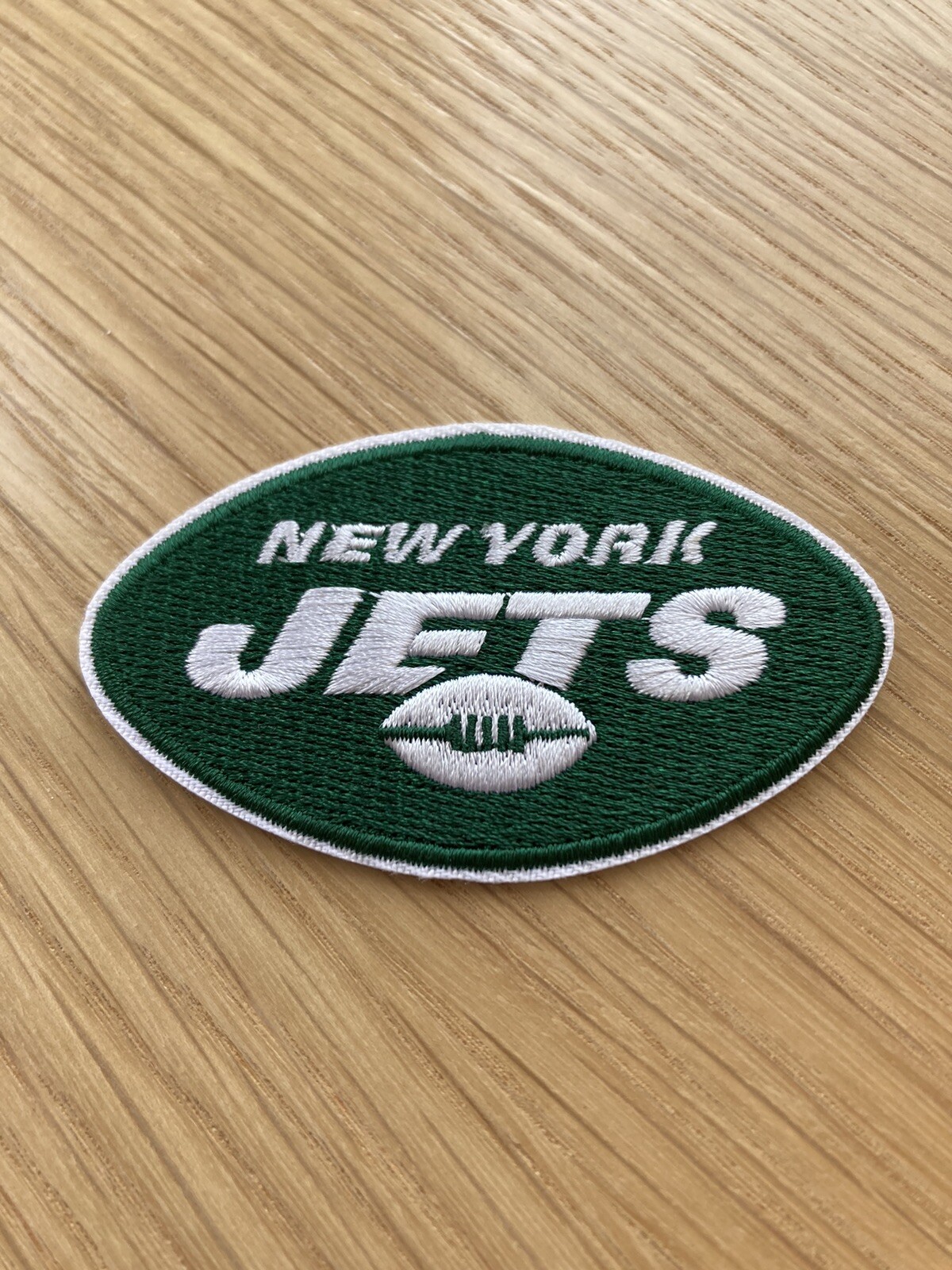 New York Jets Embroidered Iron On Patch Great For Jackets & Hats Green & White