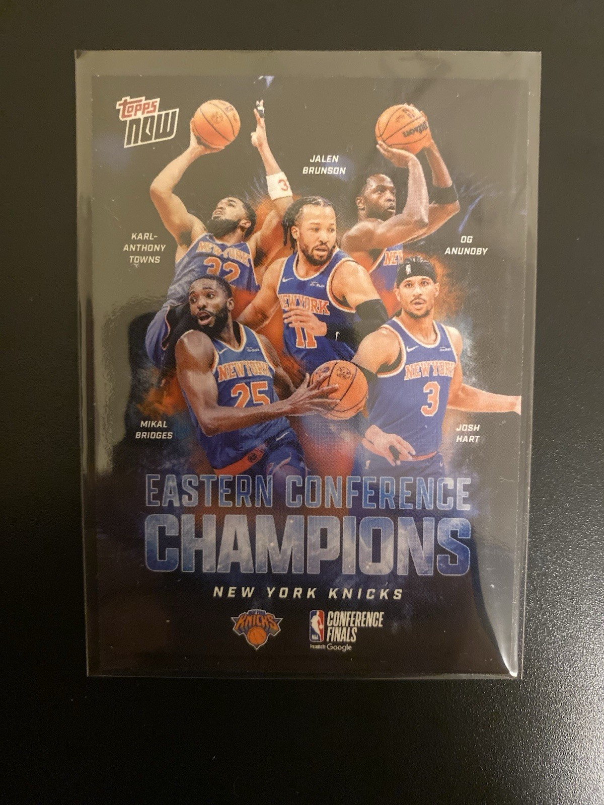 New York Knicks 2025-26 NBA Topps Now #ECNY Conference Champions