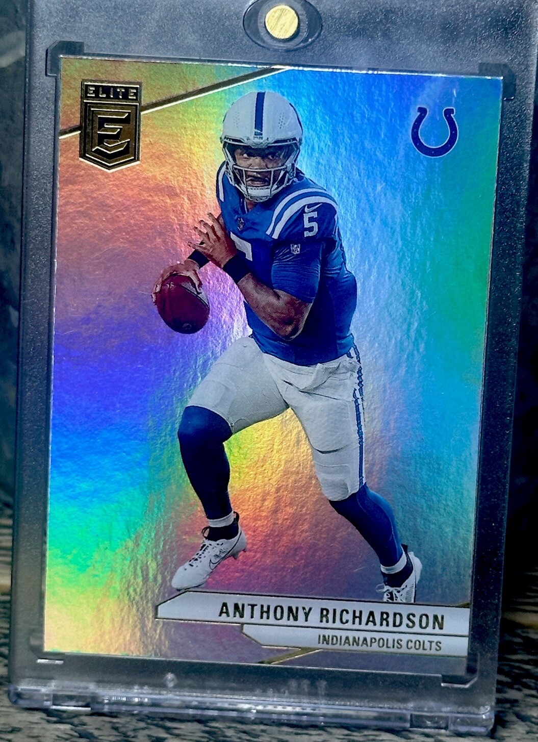 Anthony Richardson RAINBOW HOLO SP RARE PANINI SILVER INVESTMENT CARD ROY