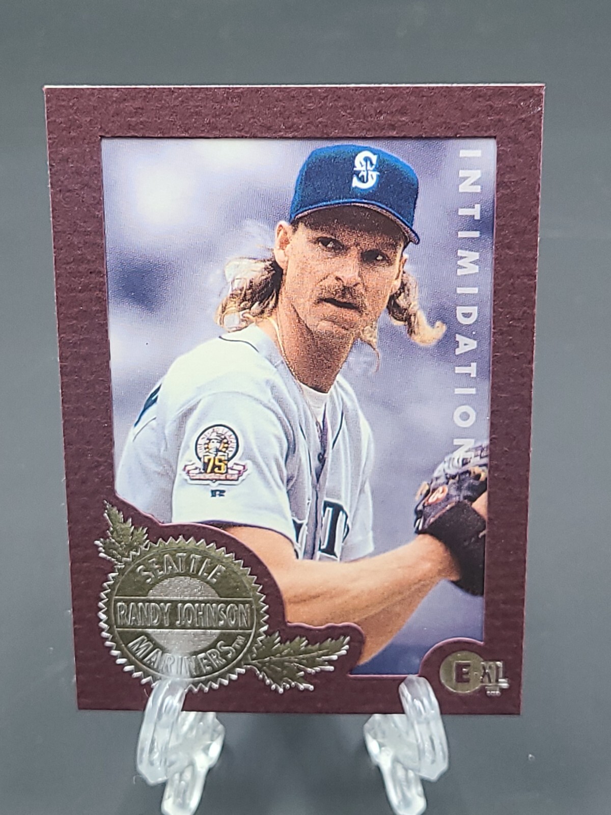 1996 Randy Johnson Fleer Skybox Intimidation e-xl #115 Purple Frame