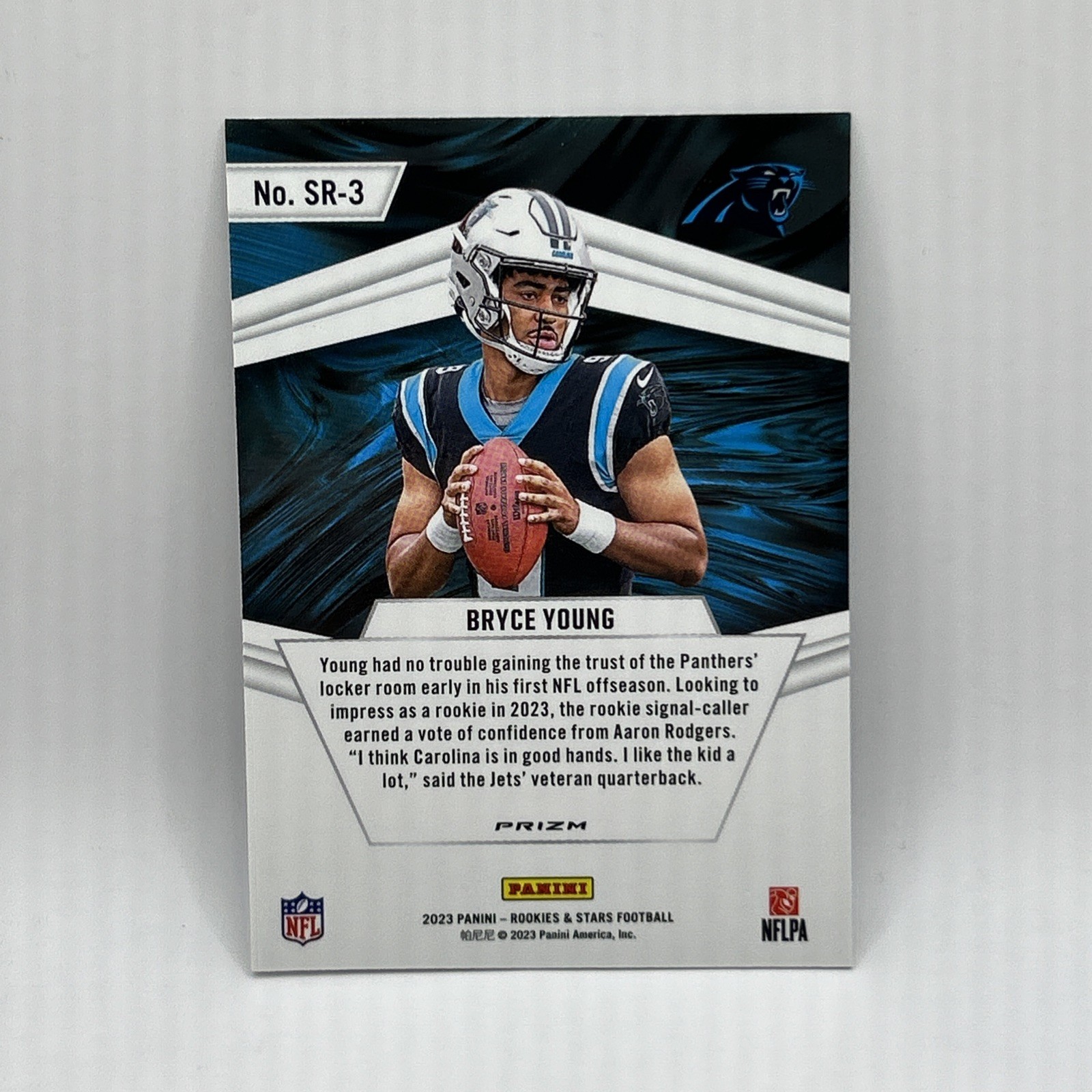 Bryce Young Rookie Silver Prizm Stellar RC SP 2023 Panini Rookies & Stars #SR-3