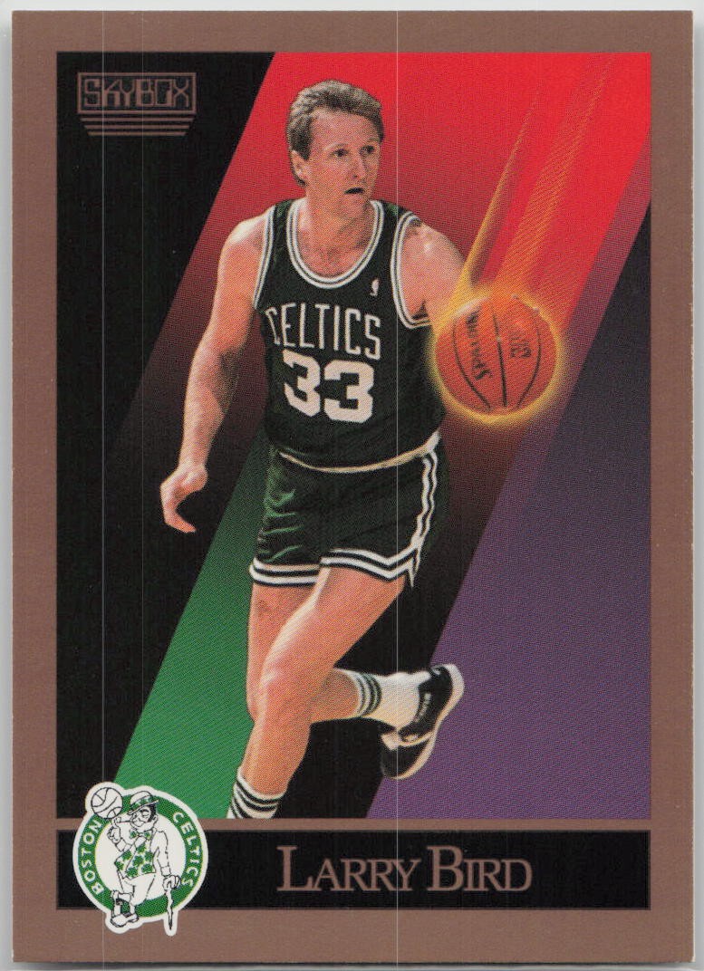 Larry Bird 1990-91 #14 SkyBox Boston Celtics LP