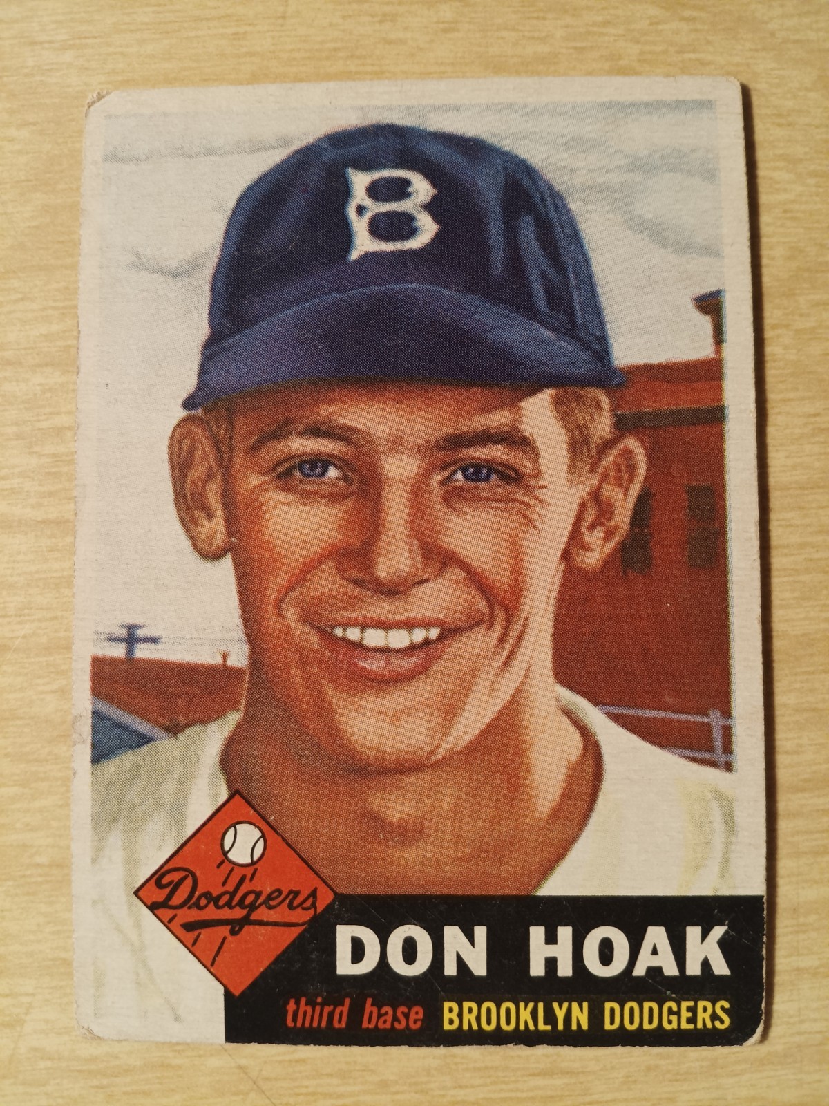 1953 Topps Don Hoak #176 (RC) Brooklyn Dodgers EXCELLENT CONDITION SEE PICTURES