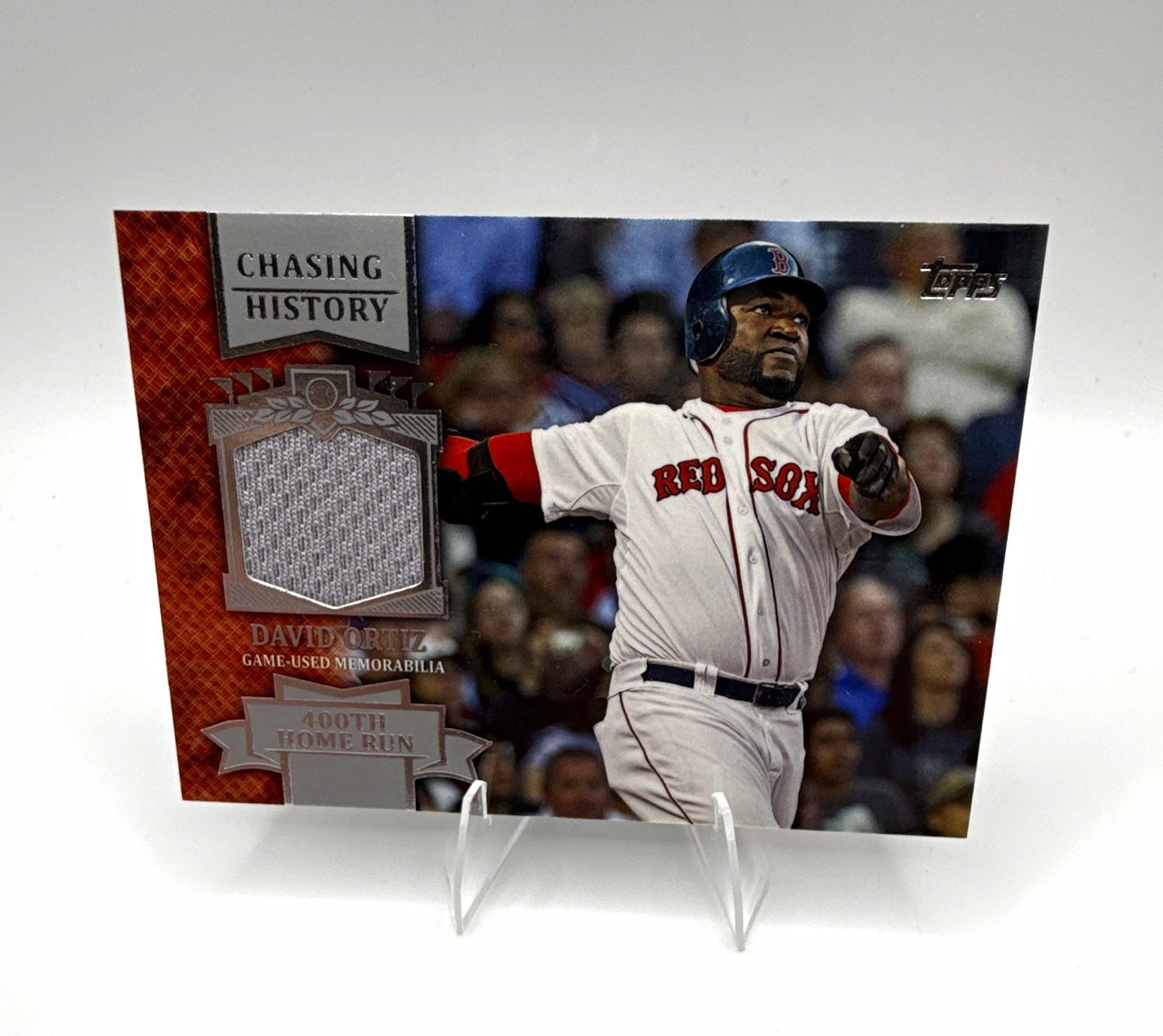2013 Topps Chasing History Relic David Ortiz Red Sox 400th HR #CHR-DO