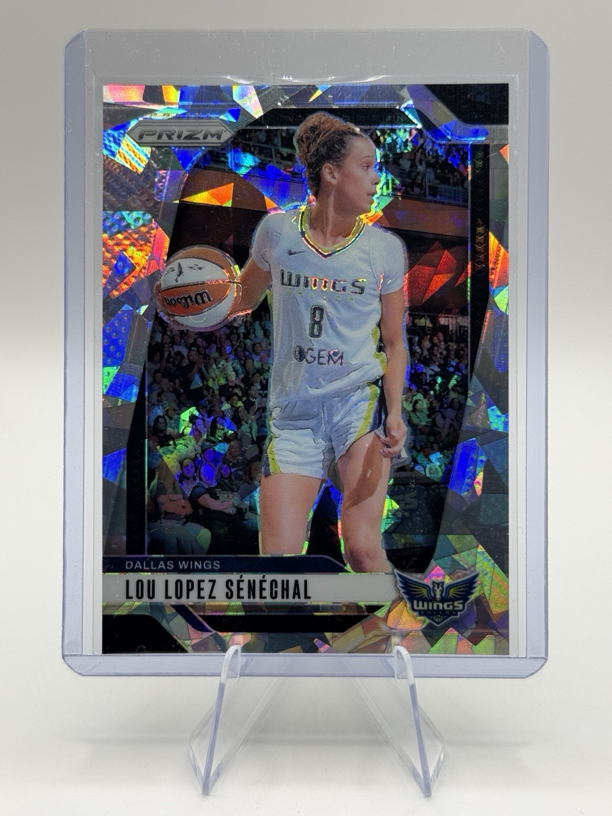 ❄️ 2024 WNBA Panini Prizm – Lou Lopez Senechal #121 Ice Prizm – Dallas Wings