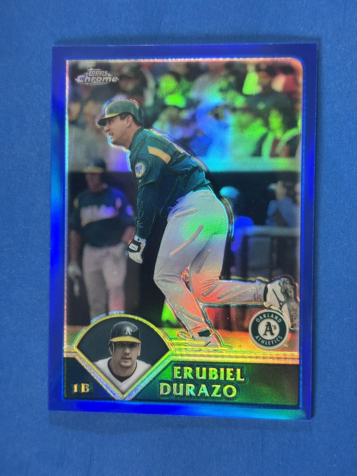 2003 Topps Traded & Rookies Chrome Refractors #T40 Erubiel Durazo Athletics!