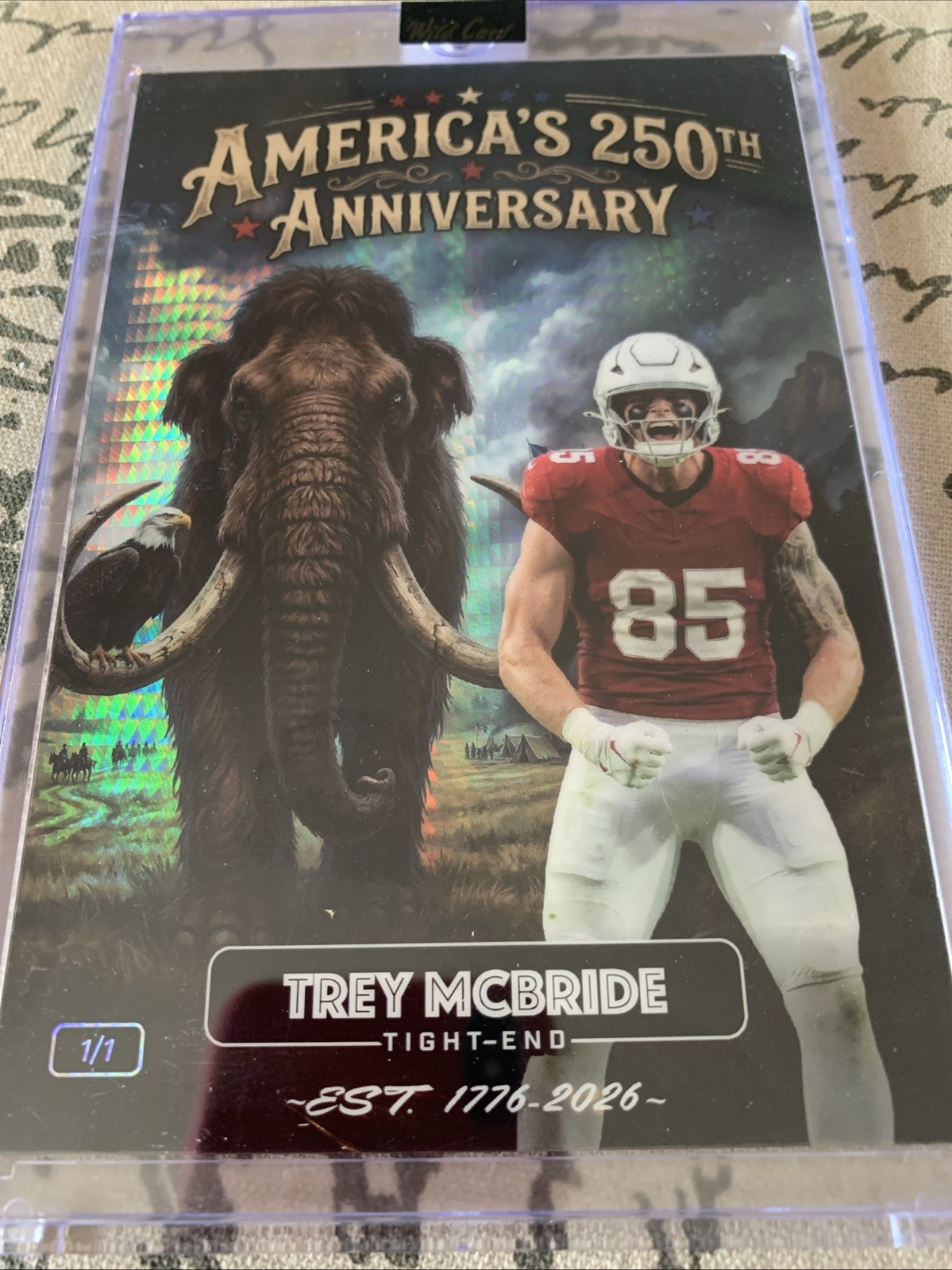 Trey McBride 1/1 America’s 250th Anniversary Card