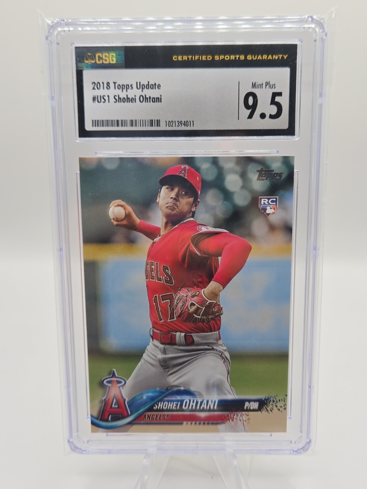 Topps Update 2018 Shohei Ohtani Angels Baseball Rookie Card #US1 CSG 9.5 Dodgers