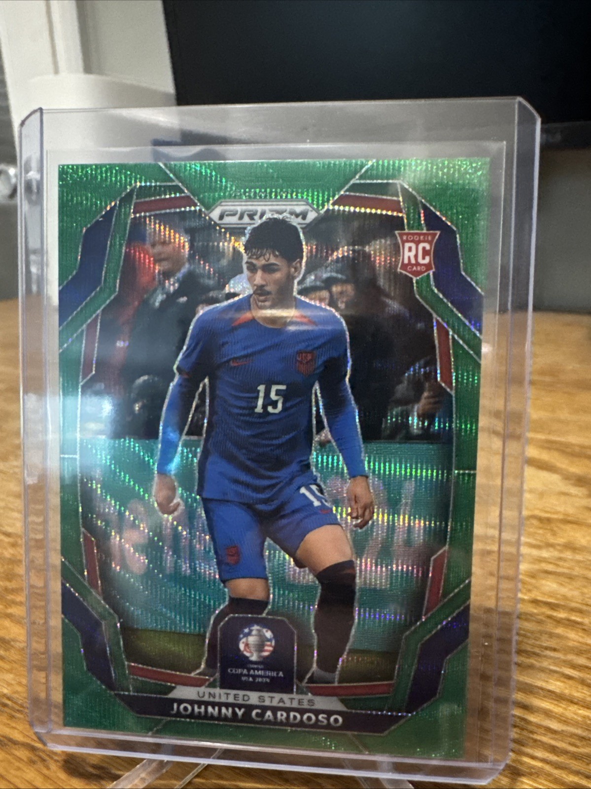 2024 Panini Prizm Copa America Green Wave Johnny Cardoso RC Rookie USA #155