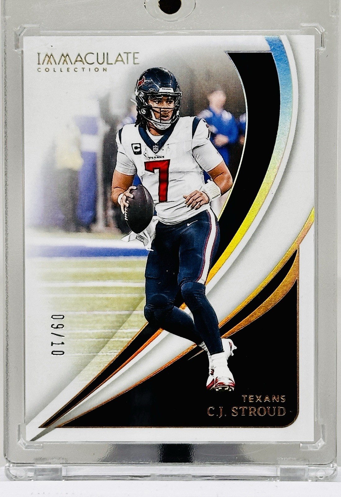 2024 Panini Immaculate Collection C.J. Stroud Base Action Gold 09/10 No. 42