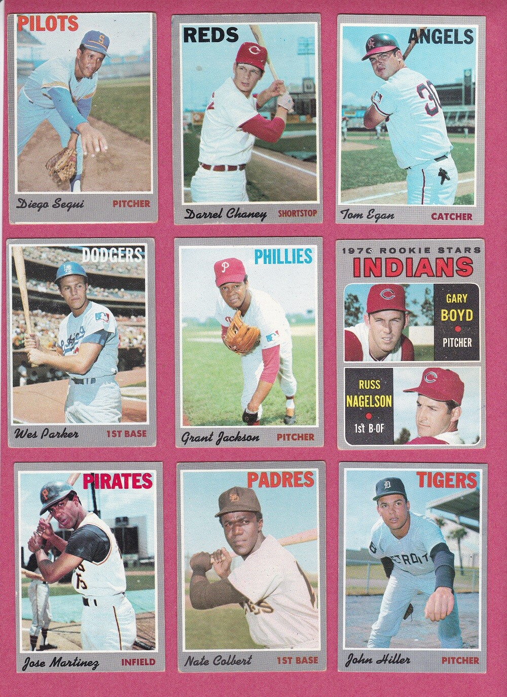 1970 Topps Baseball Cards #301-#543, VG to EX+ commons to complete your set