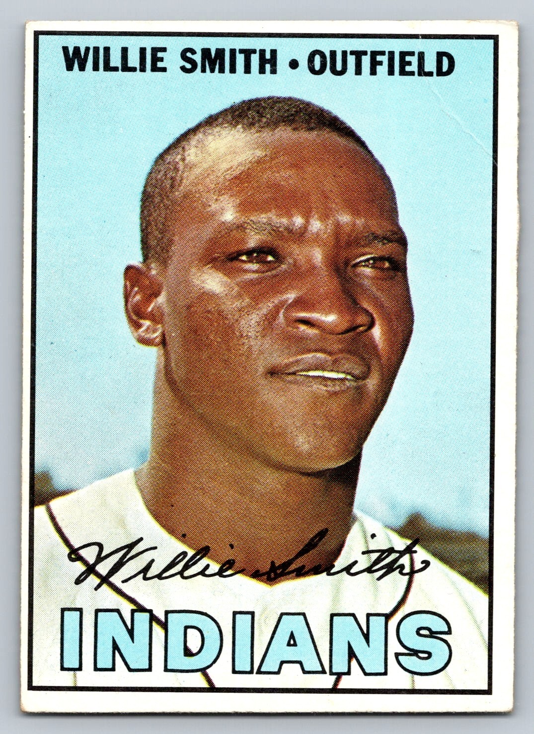 1967 Topps Willie Smith Cleveland Indians #397