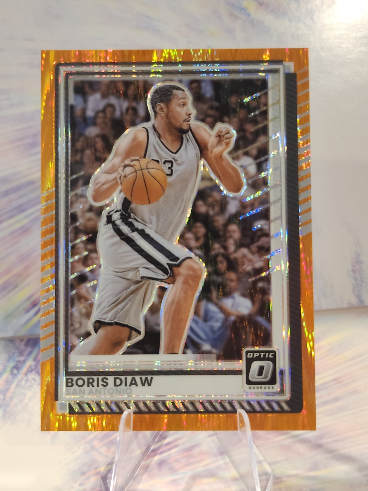 2025-26 Donruss Optic #165 Boris Diaw Orange Flash /199 San Antonio Spurs