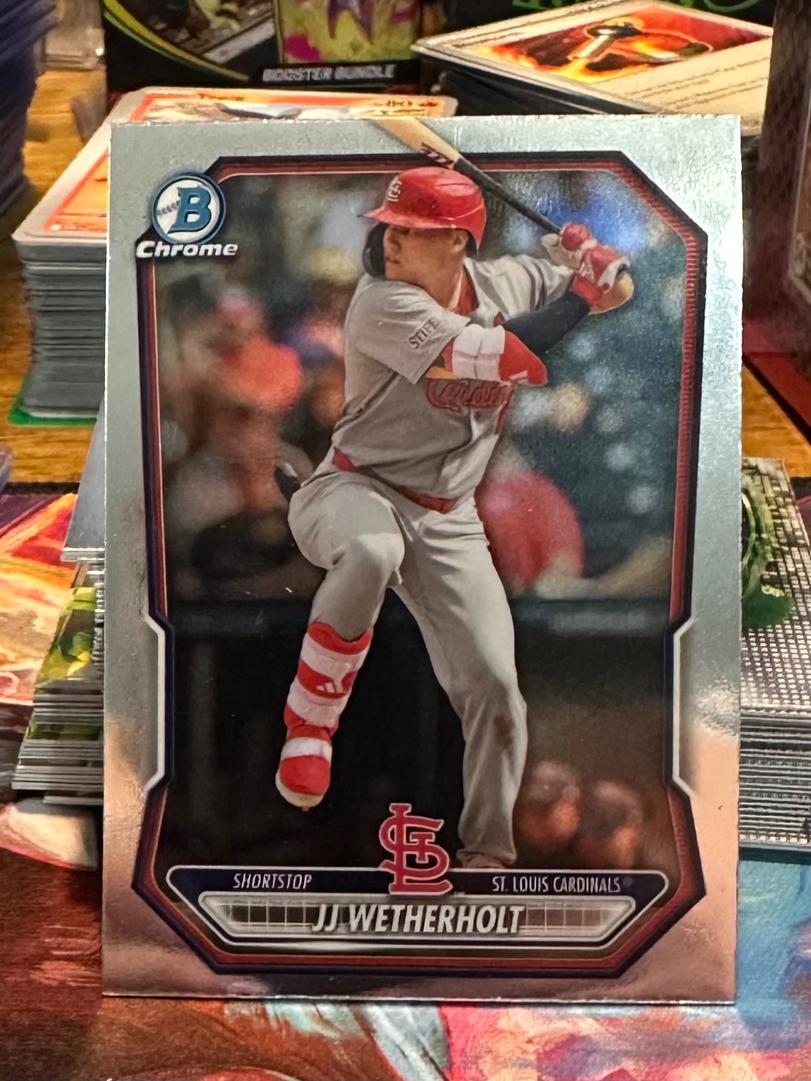 2026 Bowman Chrome JJ WEATHERHOLT Shortstop St Louis Cardinals BCP-115