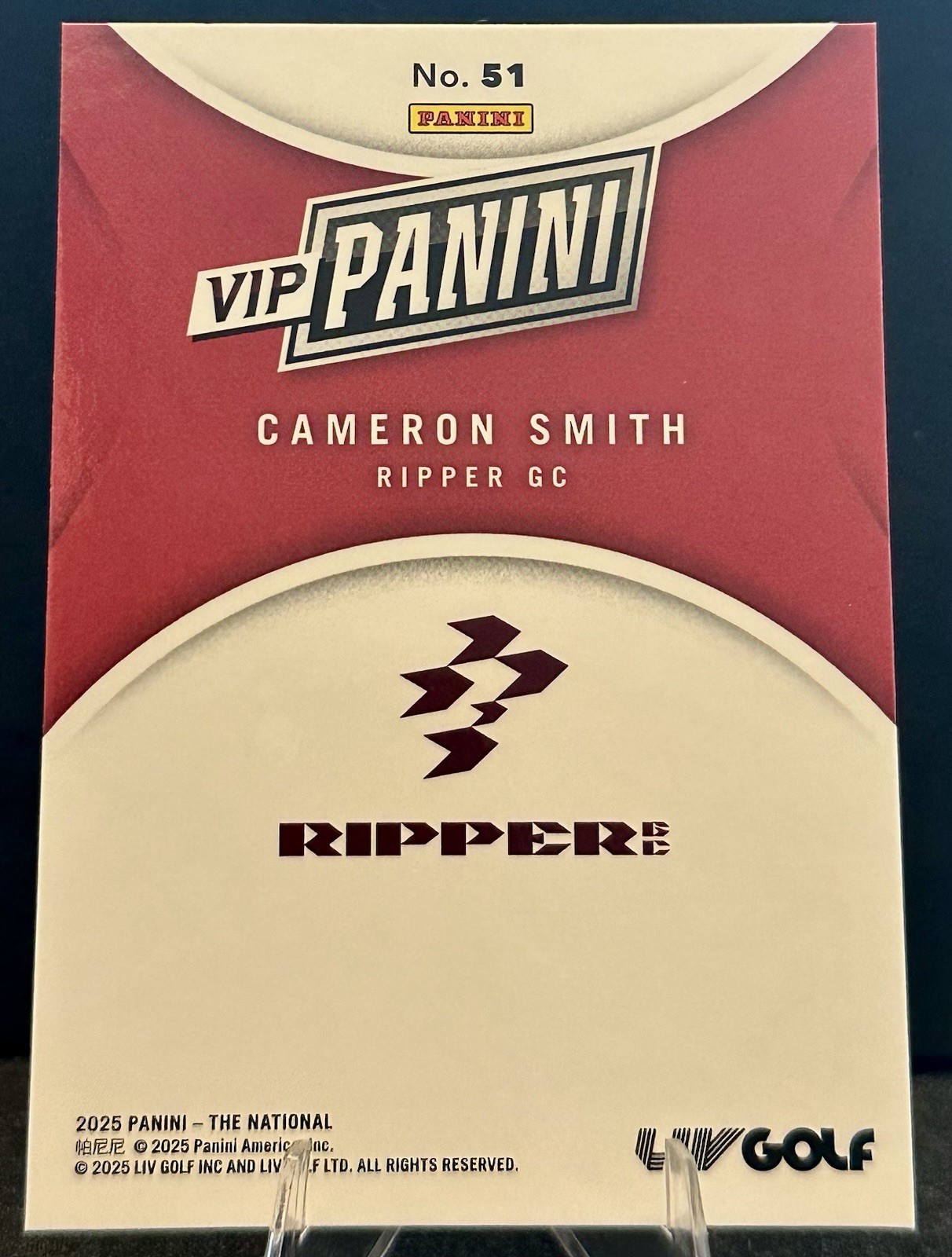 2025 Panini National Convention VIP Gold Pack Cameron Smith #51