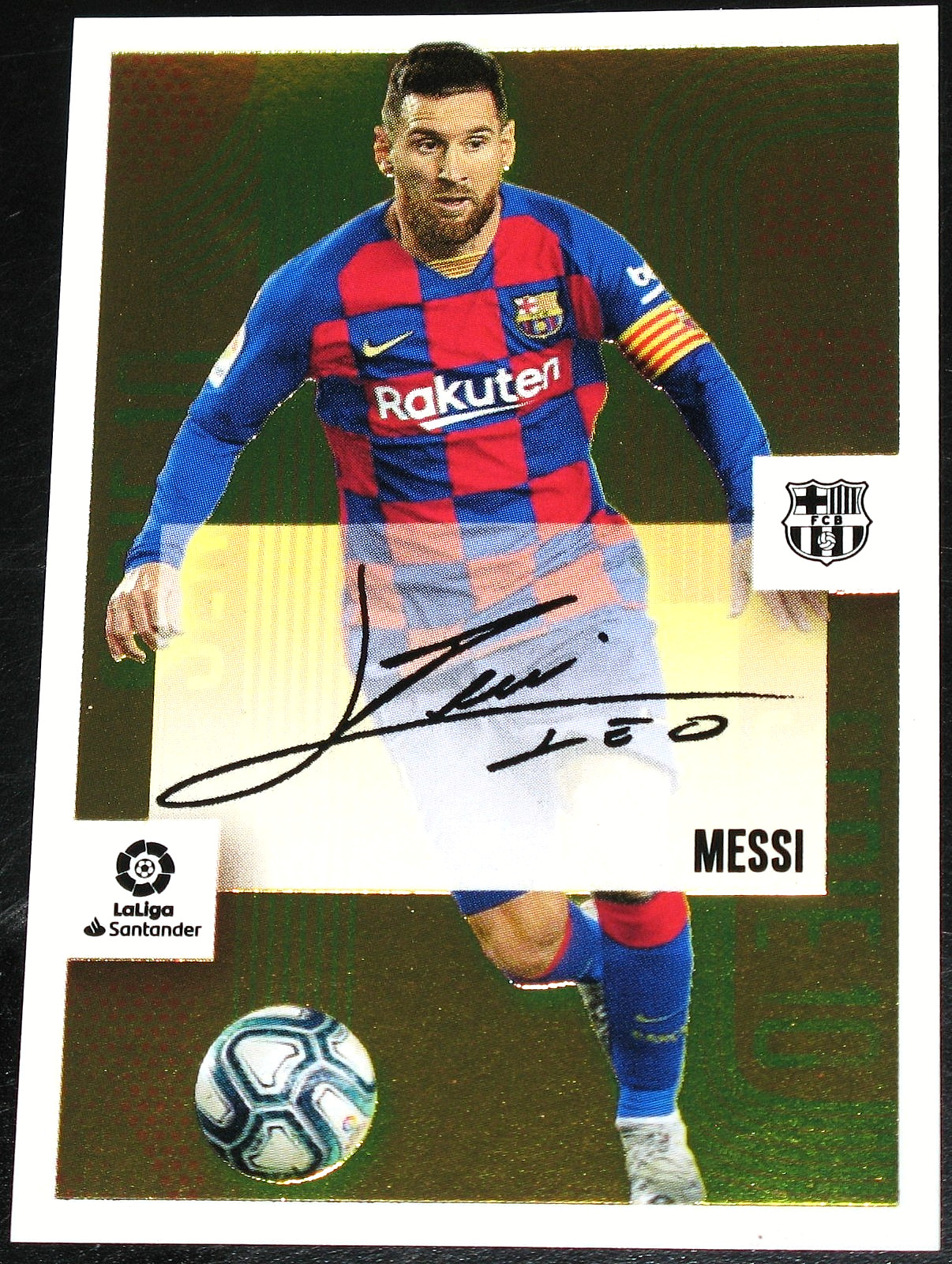2020-21 Panini La Liga Santander Serie 10 #16 Lionel Messi Autograf Sticker c