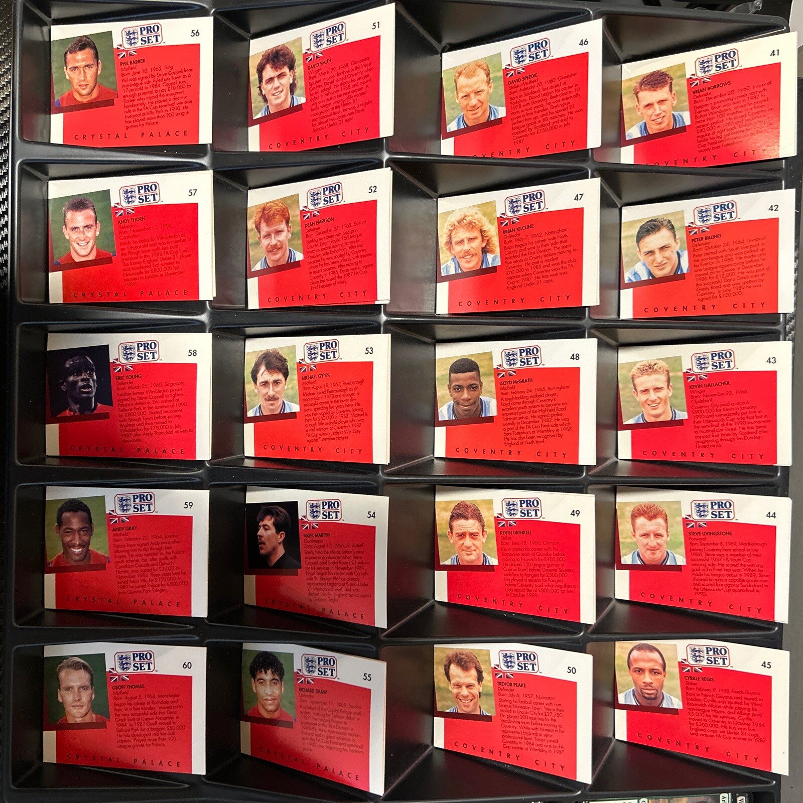 1990-91 Pro Set EPL English League Soccer Cards YOU PICK 1-199