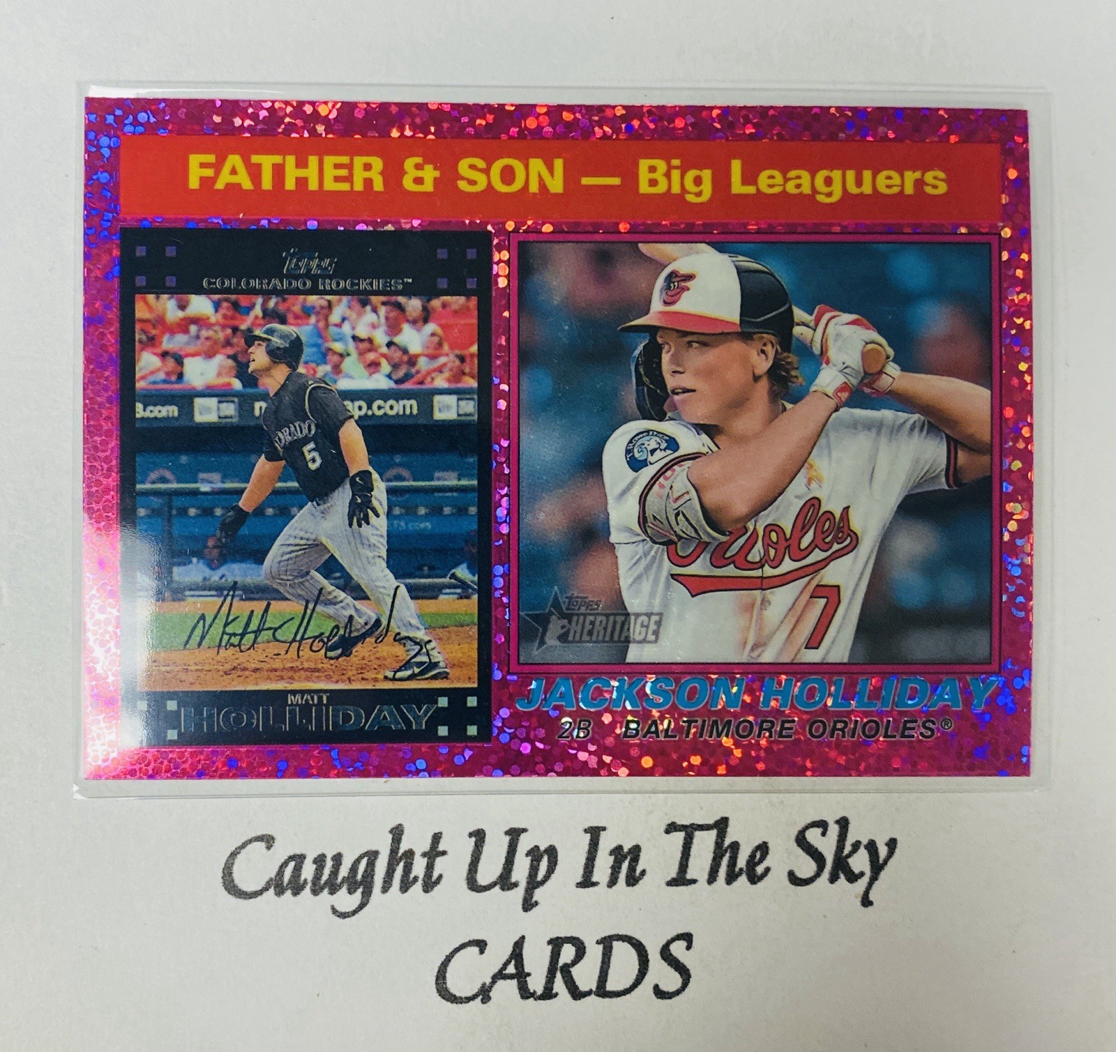 2025 Topps Heritage Pink Sparkle Singles–Pick Your Card–$1 Ships All You Pick
