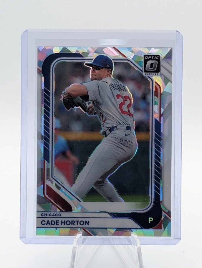 2026 Donruss Optic Cracked Ice Prizm Cade Horton #25 04/25