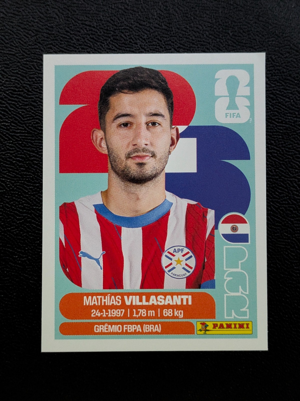 Panini FIFA Soccer Sticker Trading Card Matías Villasanti Paraguay 2023 #PAR 3