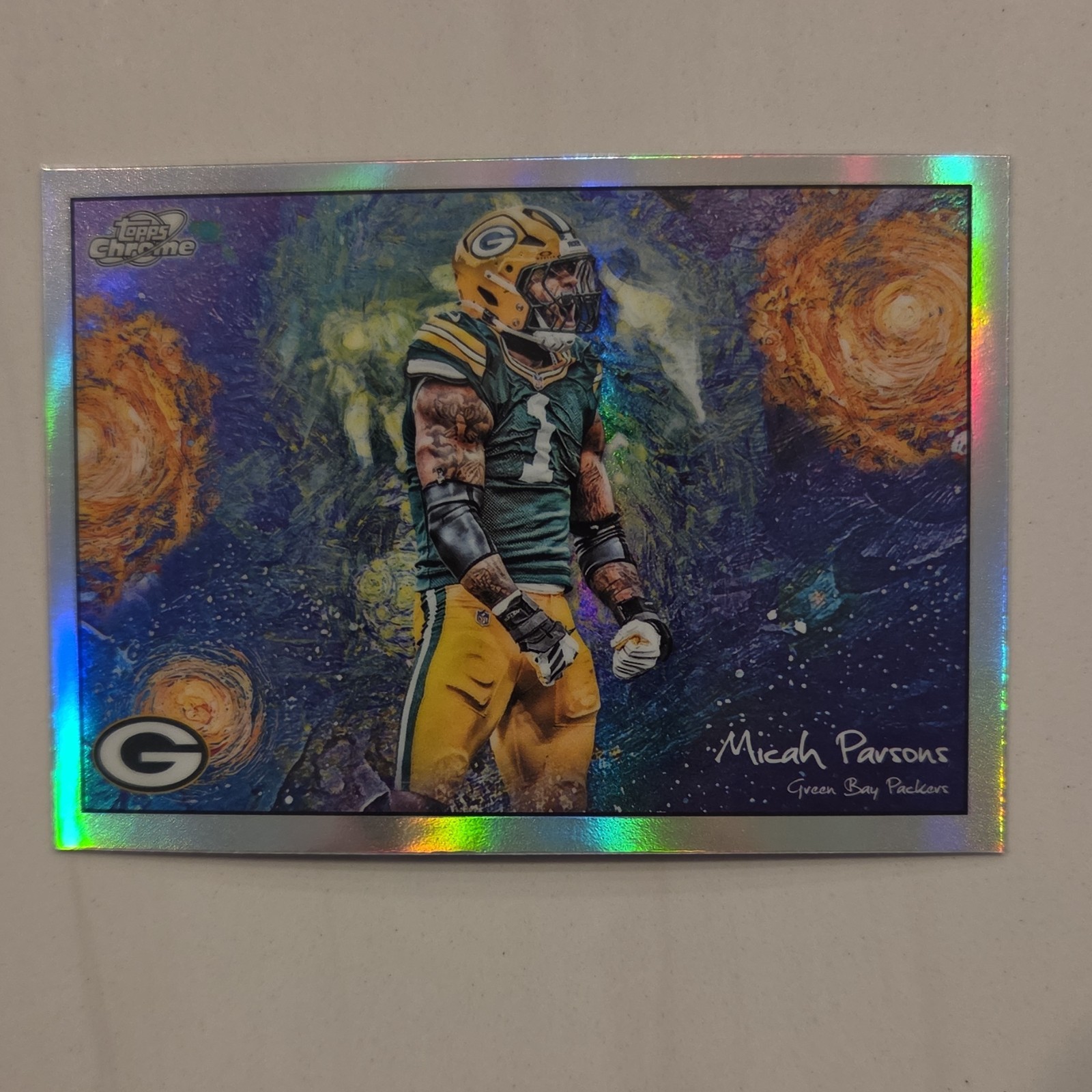 Topps Chrome Cosmic Micah Parsons #STN-24 Insert Green Bay Packers Football