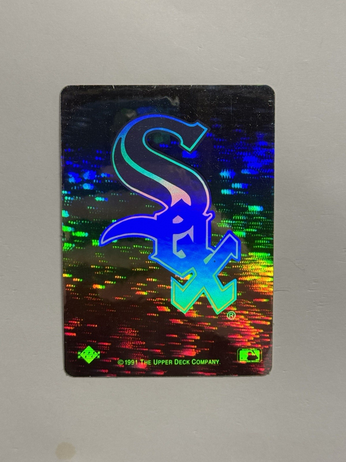 1991 Upper Deck MLB Chicago White Sox Team Logo Hologram Sticker Card