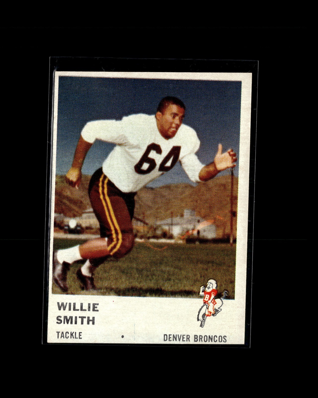 Willie Smith 1961 Fleer Football Card #149 Denver Broncos E6