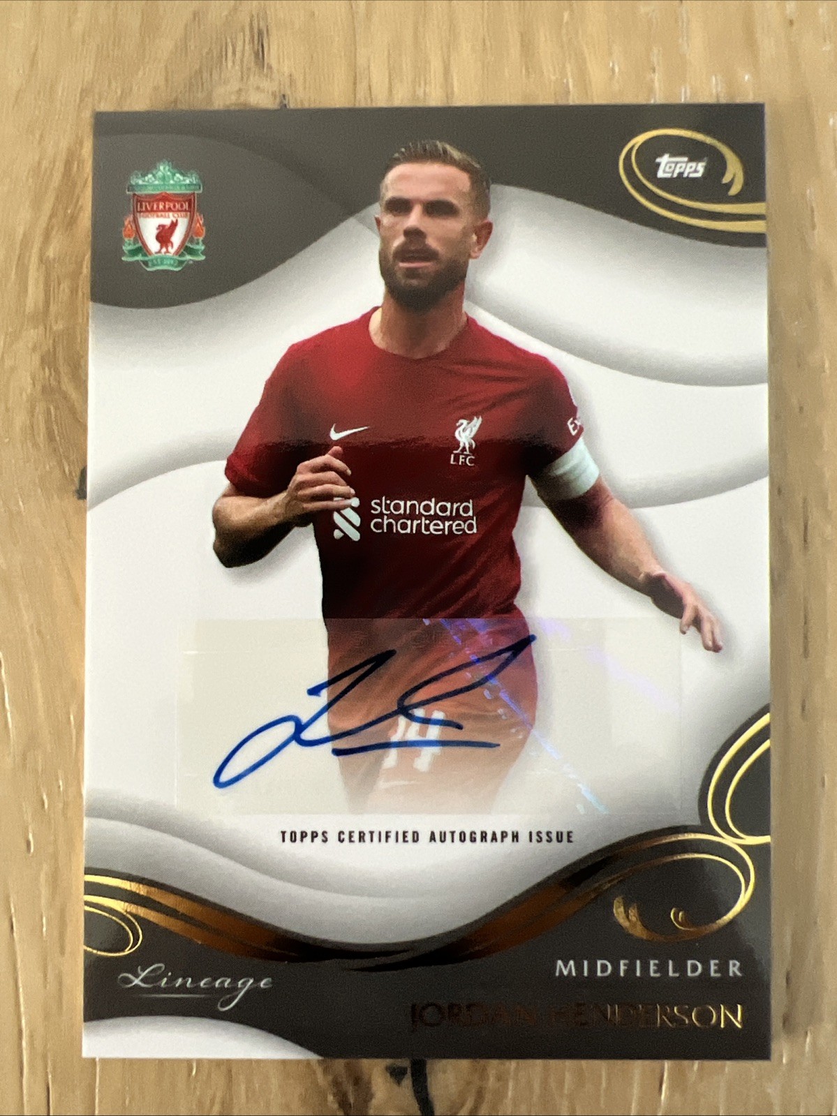 Topps Lineage Liverpool FC 2022-23 Jordan Henderson LFC Icon Auto #AU-JH
