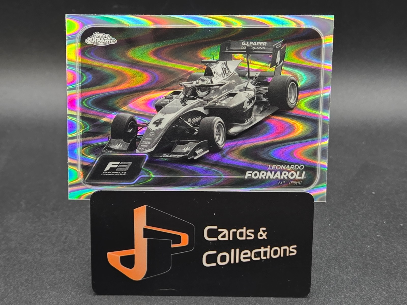 2024 Topps Chrome Formula 1 #118 Leonardo Fornaroli Car Raywave Refractor