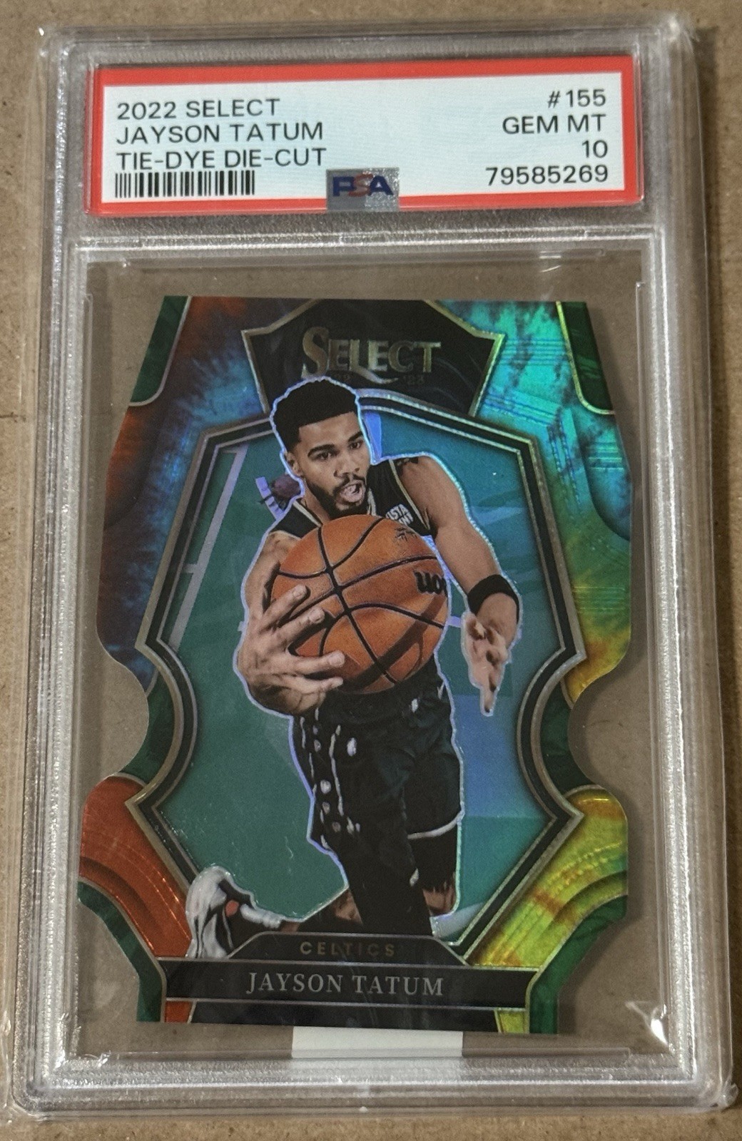2022 Select Jayson Tatum Tie-Dye Die-Cut /25 PSA 10 GEM MINT SSP Celtics