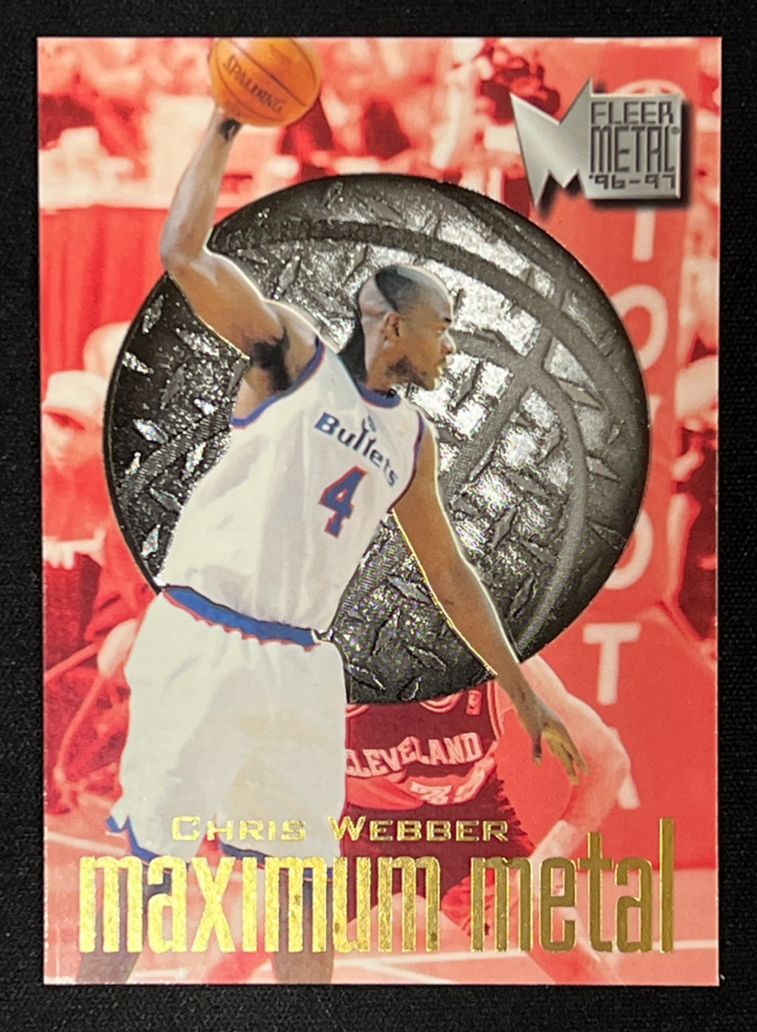 1996-97 Fleer Metal – Maximum Metal SP Chris Webber #20 – NM