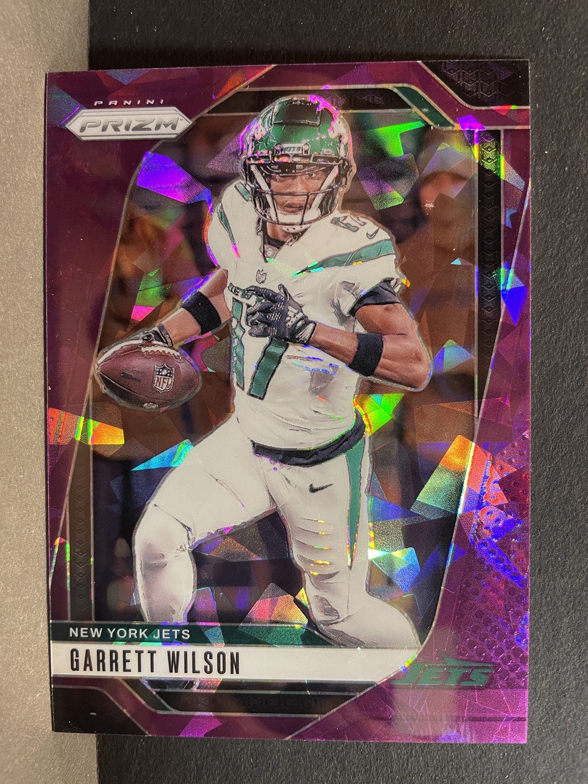 2024 Panini Prizm #224 Garrett Wilson Purple Ice /225 New York Jets
