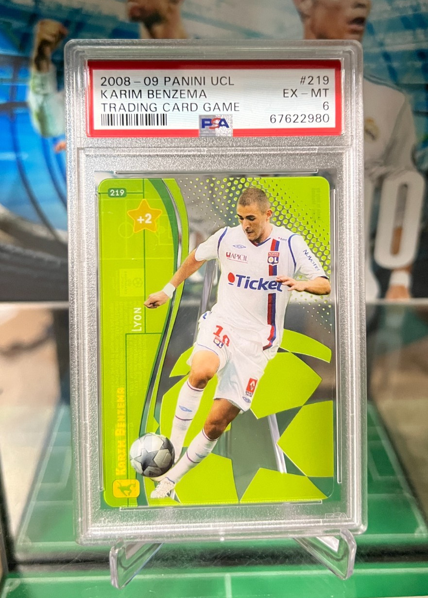 2008-09 Panini UEFA Champions League Trading Card Game 219 Karim Benzema PSA 6