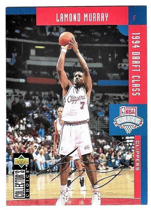 1994-95 Collector’s Choice FRENCH Gold Signature Basketball Lamond Murray #412