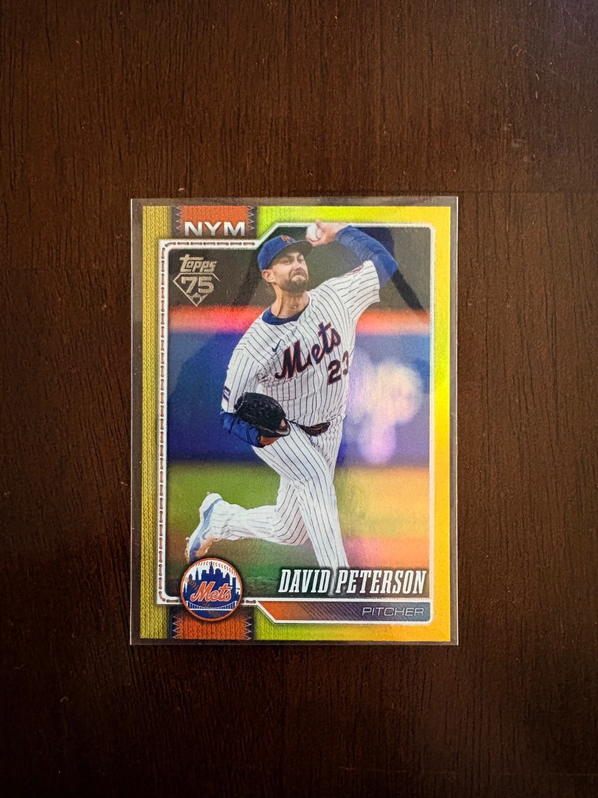 2026 Topps Series 1 #215 David Peterson /399 Yellow Rainbow Foil